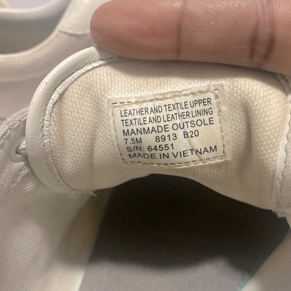 Tory Burch Color Block Orange & Cream Sneakers | Size: 7.5 - Picture 13 of 13